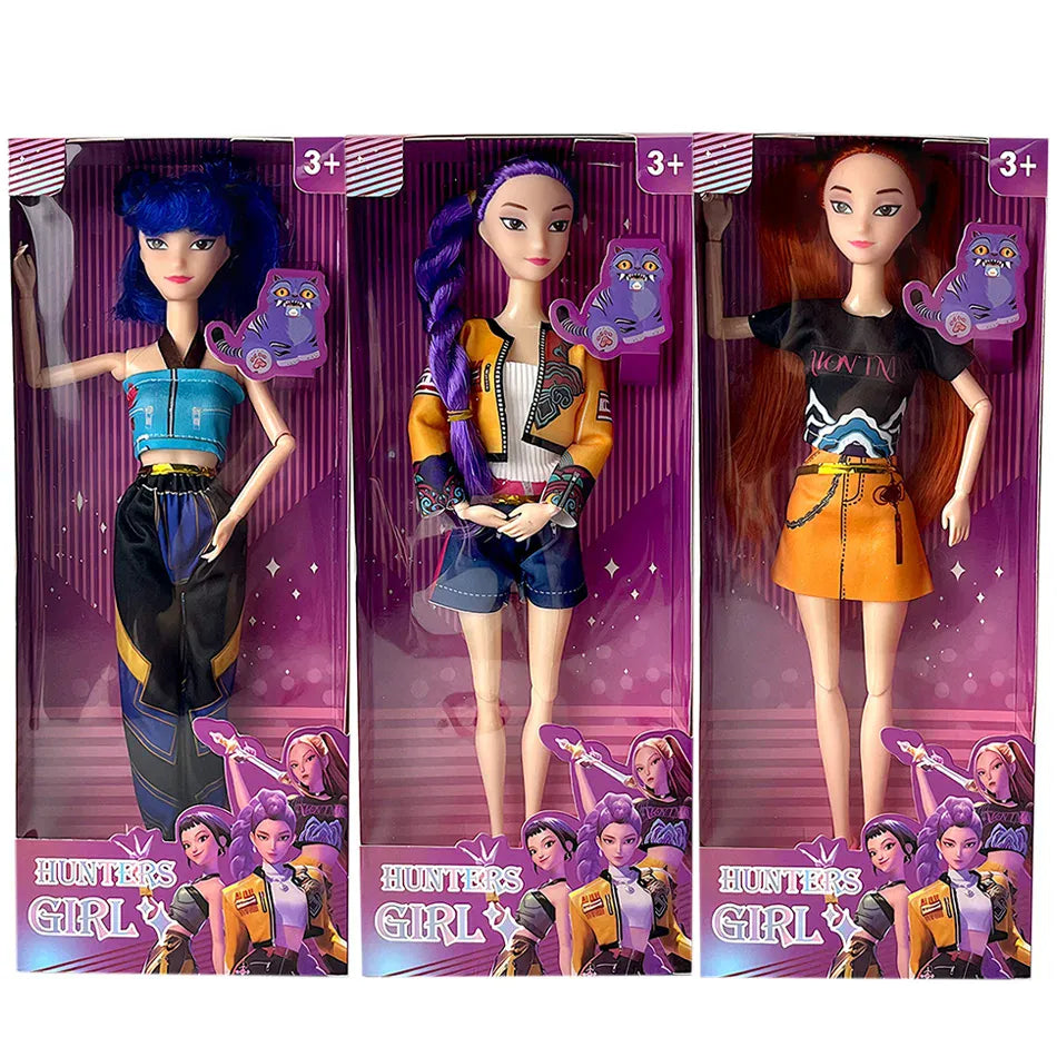 K-Pop Demon Hunters Vinyl Toy - Rumi Mira Zoi Character Figurines