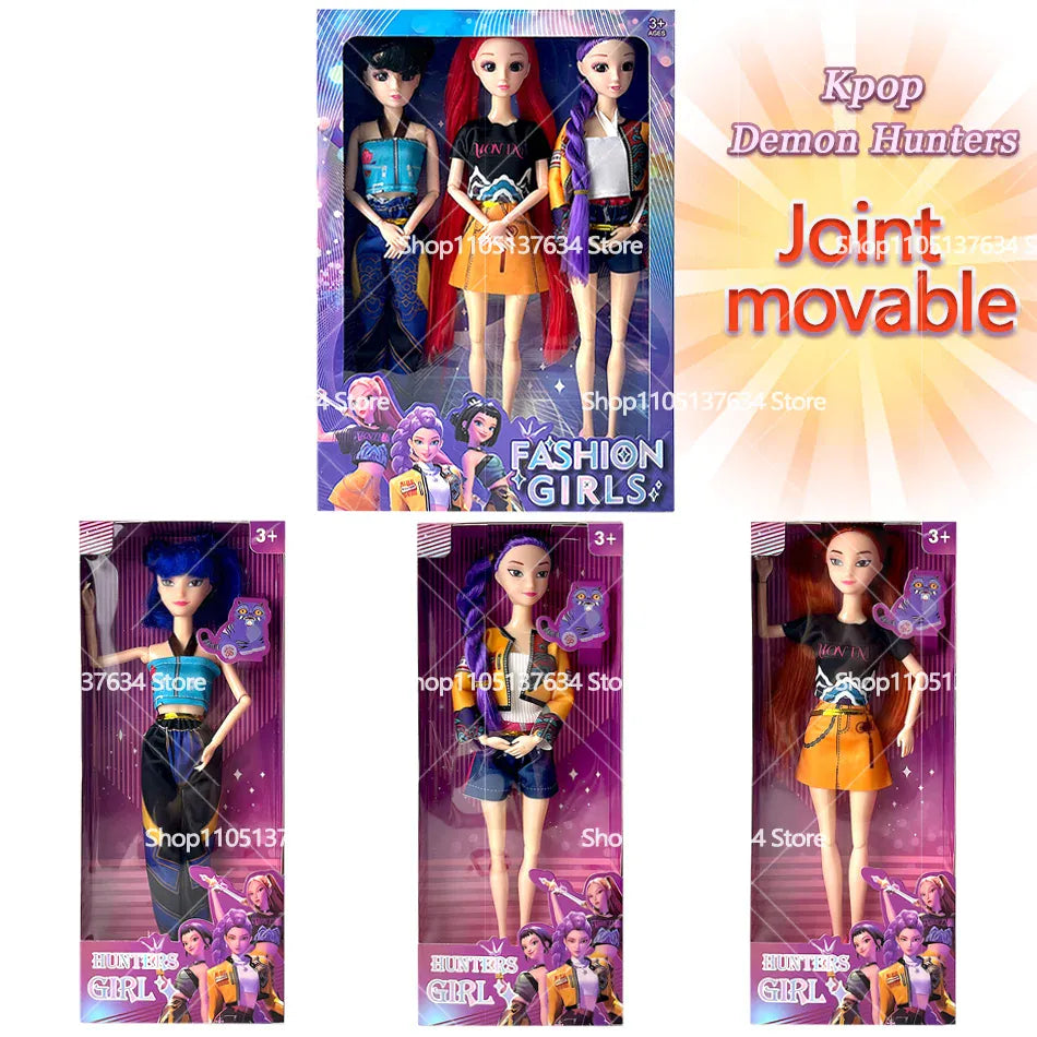 K-Pop Demon Hunters Vinyl Toy - Rumi Mira Zoi Character Figurines