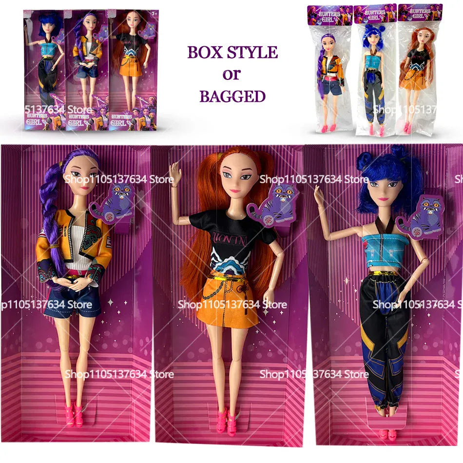 K-Pop Demon Hunters Vinyl Toy - Rumi Mira Zoi Character Figurines