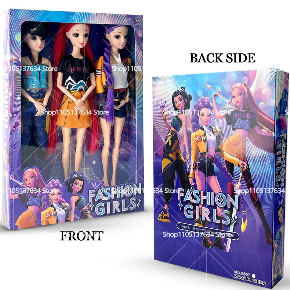 K-Pop Demon Hunters Vinyl Toy - Rumi Mira Zoi Character Figurines