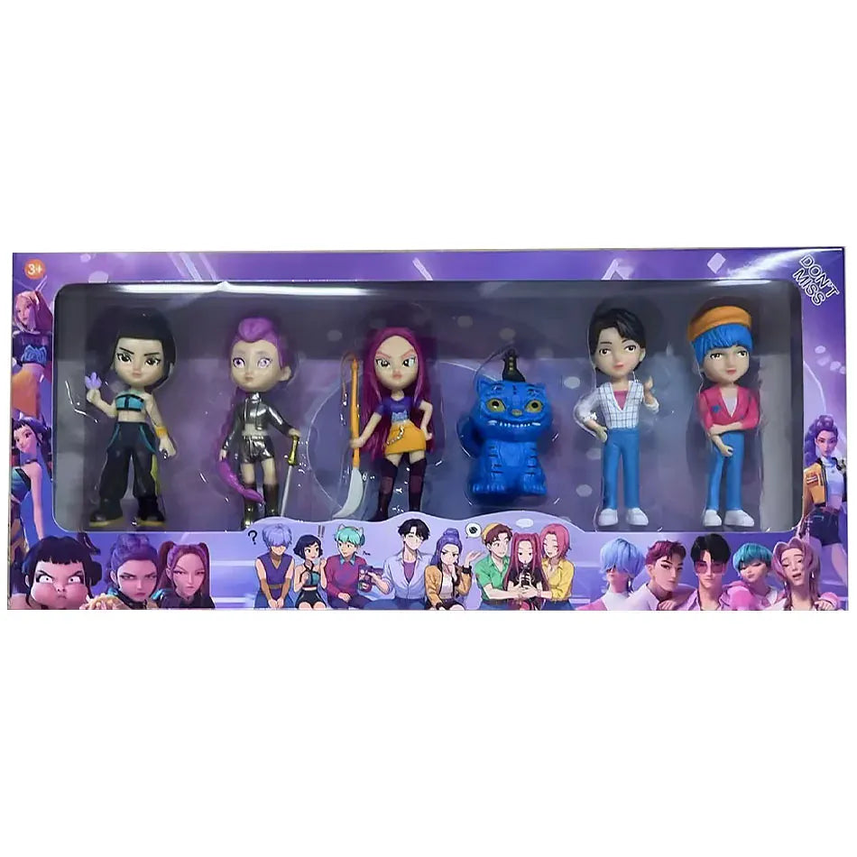 2026NEW Kpop Devil Hunter Rumi Zoe Mira anime polyvinyl chloride character collection desktop trinkets Childrens New Year gift