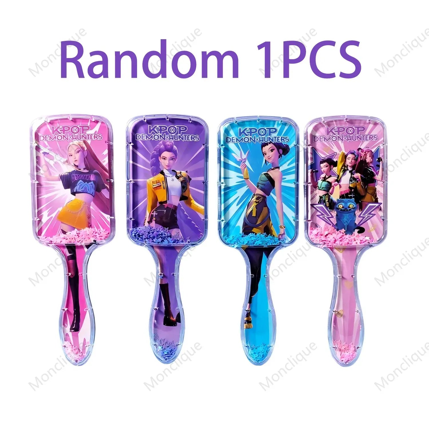 Anime K-pop Demon Hunters Air Cushion Comb Series Cute Cartoon Peripheral Household Fashion Girl Student Comb Fan Club Gifts