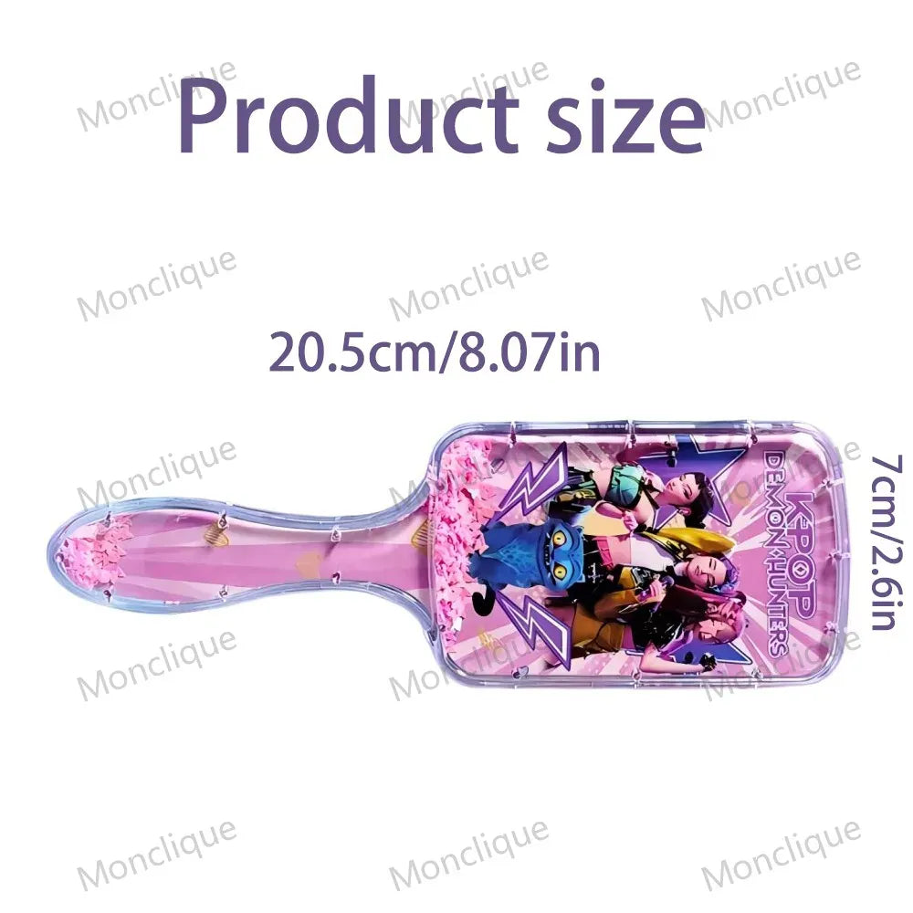 Anime K-pop Demon Hunters Air Cushion Comb Series Cute Cartoon Peripheral Household Fashion Girl Student Comb Fan Club Gifts