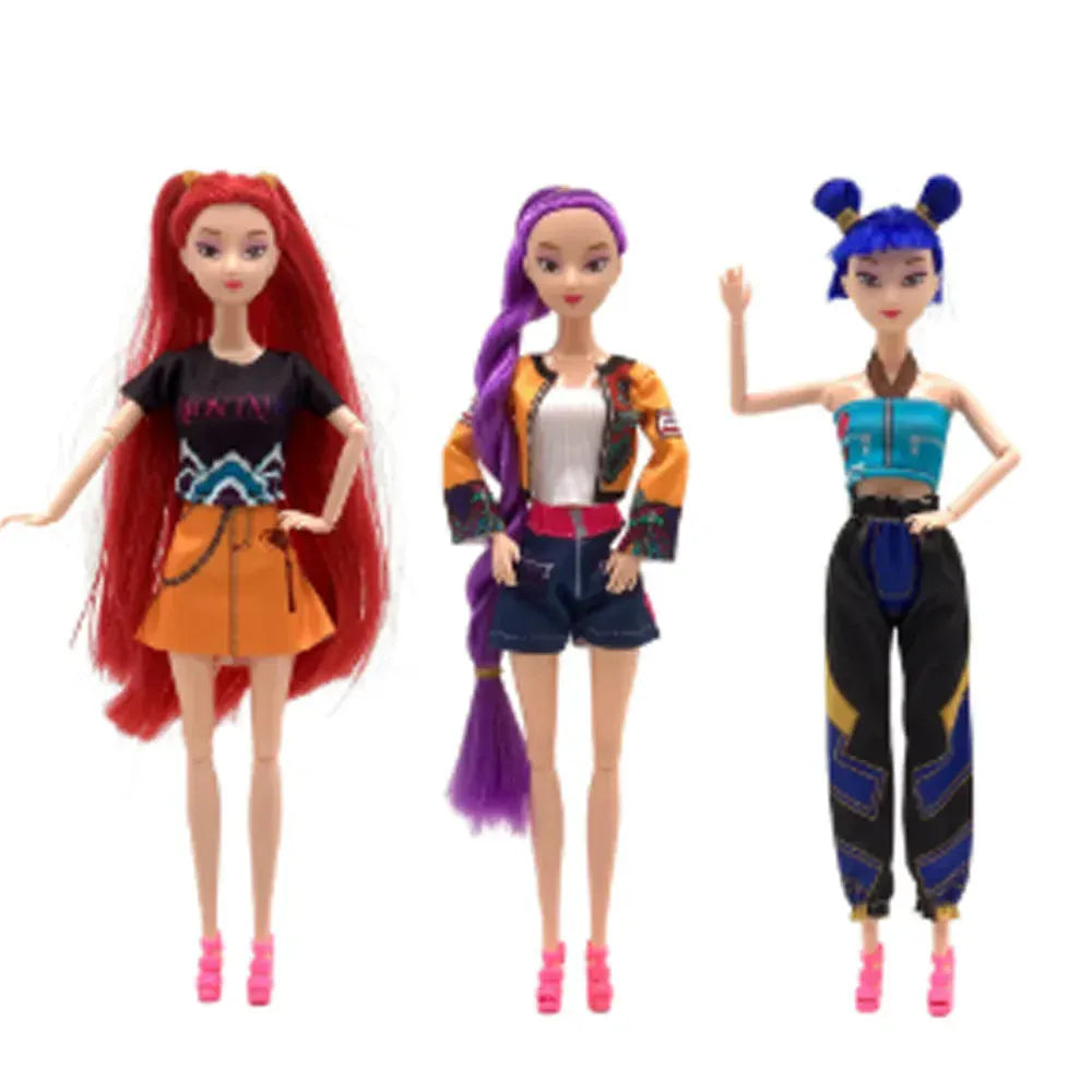 Exclusive K-POP Anime Demon Hunters Witch Hunter Group High Appearance  Doll Decorative Doll Girl's  Holiday Gifts Collectible