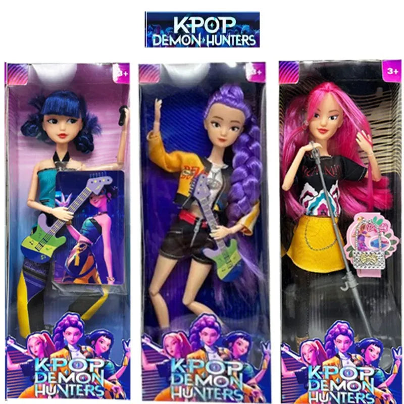 Exclusive K-POP Anime Demon Hunters Witch Hunter Group High Appearance  Doll Decorative Doll Girl's  Holiday Gifts Collectible
