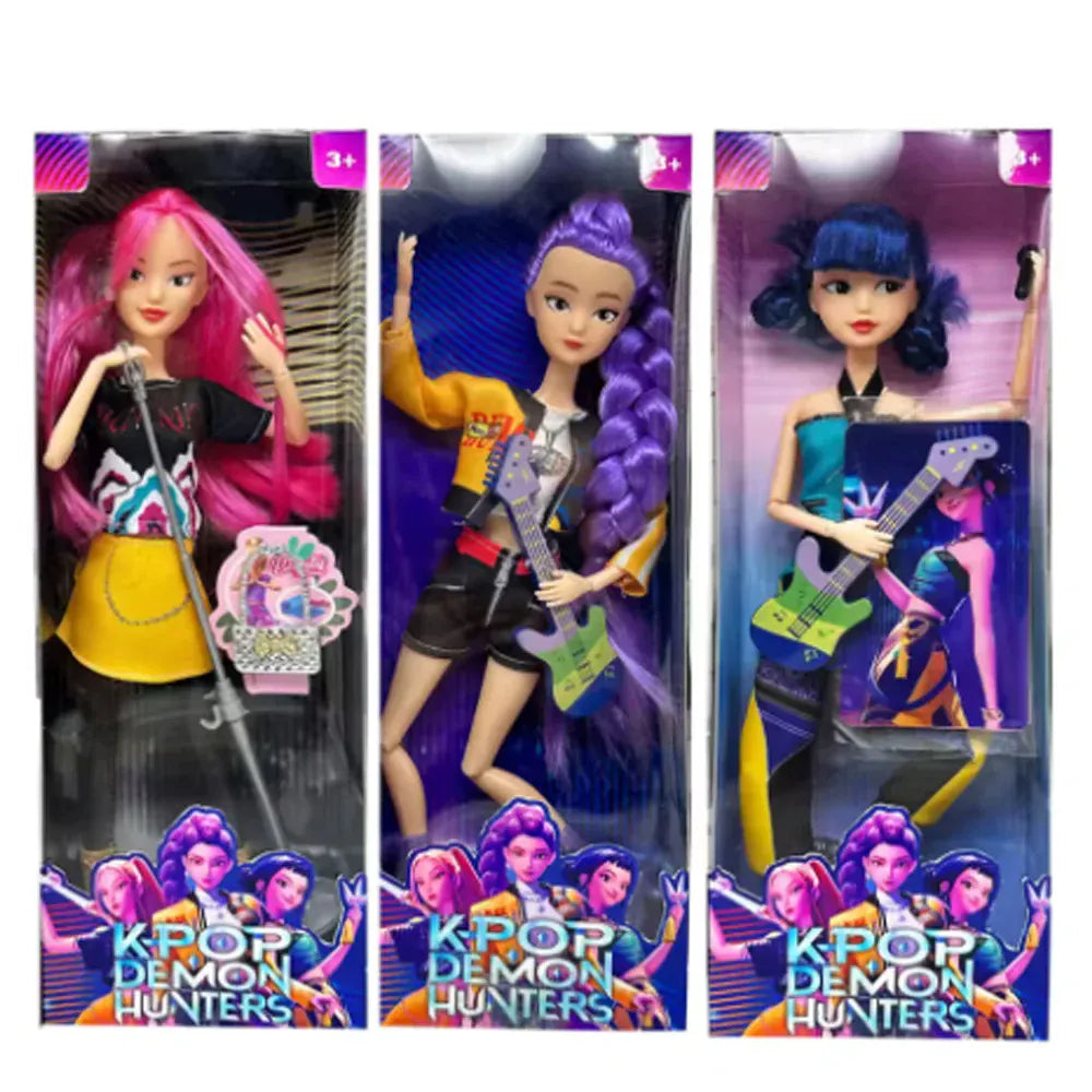 Exclusive K-POP Anime Demon Hunters Witch Hunter Group High Appearance  Doll Decorative Doll Girl's  Holiday Gifts Collectible