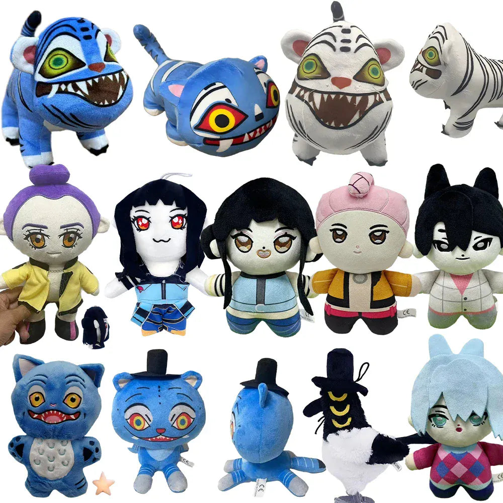 Hot Anime Kpop Demon Hunters Plush Cute K-POP Tiger Plushies Soft Stuffed Desk Decoration Doll Toy Fans Gift.