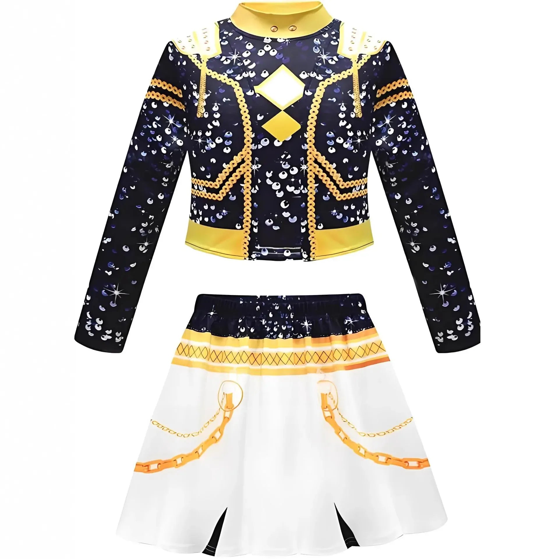 Kids Girls K-pop Rumi Zoey Cosplay Huntrix Costume 3D Print Demon Hunters Mira Stage Costumes Child Halloween Party Clolthes Set