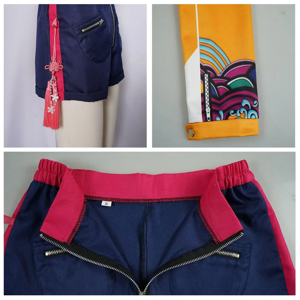 Kids Rumi Zoey Mira Cosplay KPop Demon Hunters Costume Women Girls Black Golden Suit Saja Boys Halloween Role Playing Outfits