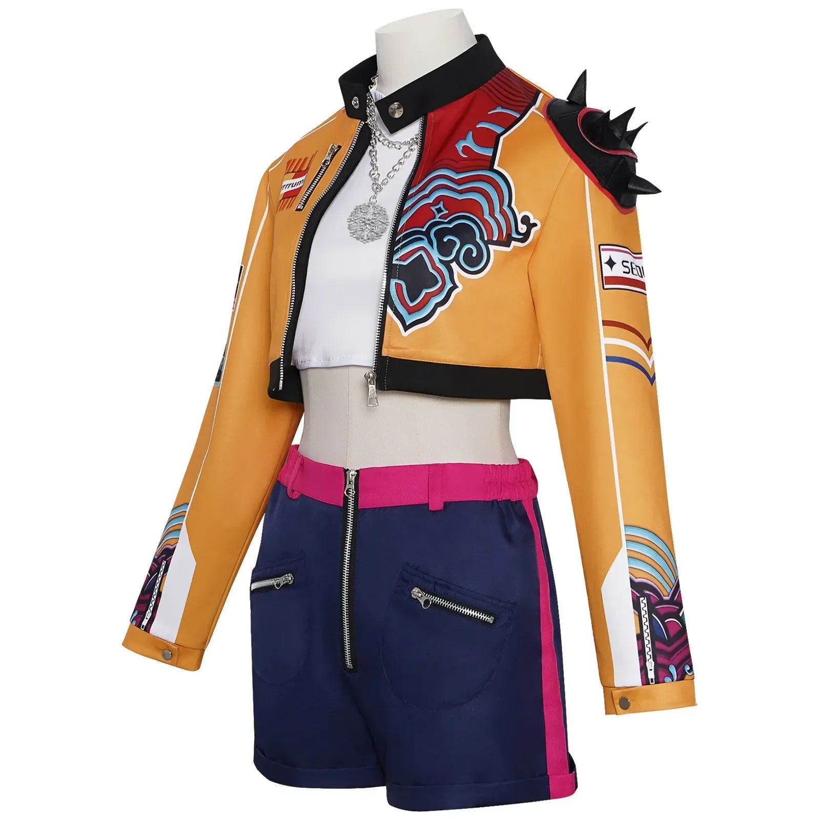 Kids Rumi Zoey Mira Cosplay KPop Demon Hunters Costume Women Girls Black Golden Suit Saja Boys Halloween Role Playing Outfits