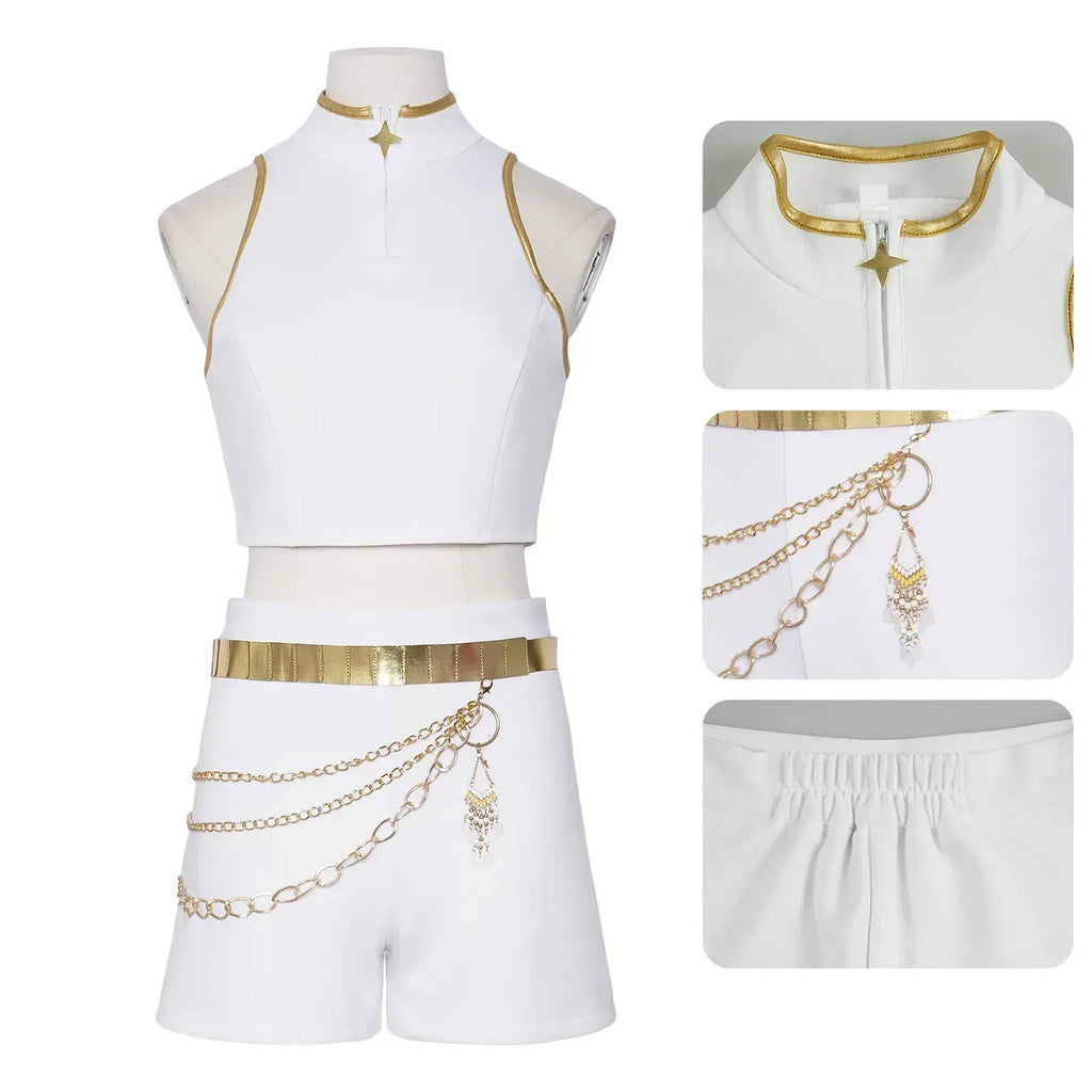 Kids Rumi Zoey Mira Cosplay KPop Demon Hunters Costume Women Girls Black Golden Suit Saja Boys Halloween Role Playing Outfits