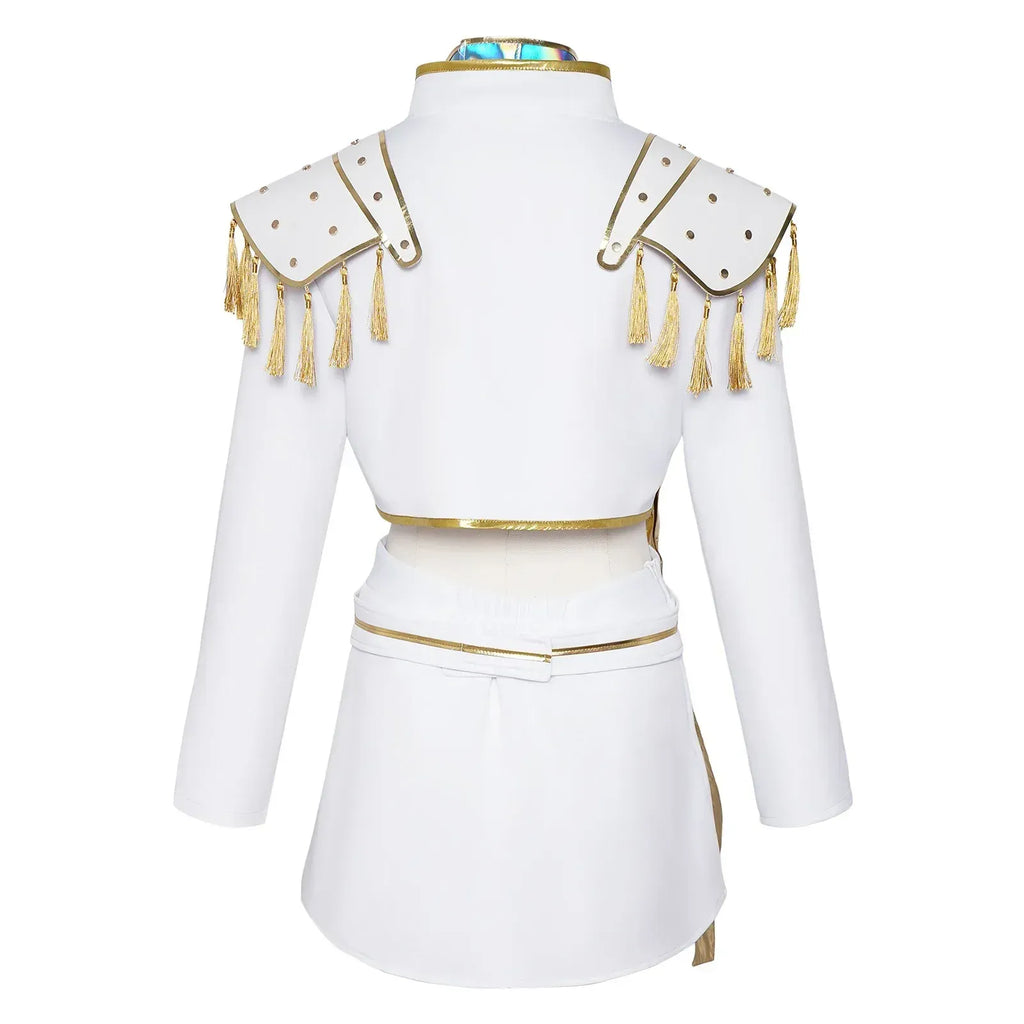 Kids Rumi Zoey Mira Cosplay KPop Demon Hunters Costume Women Girls Black Golden Suit Saja Boys Halloween Role Playing Outfits