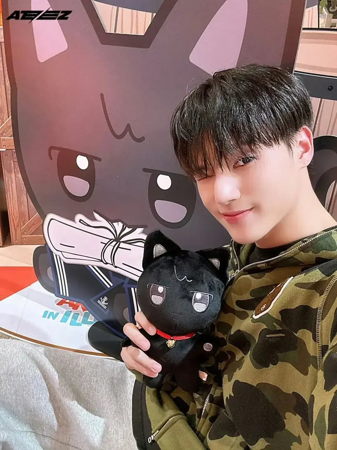 Kpop ATEEZ Aniteez Plush Kawaii Cartoon Stuffed Animals Doll Cute Stuffed Toys Pillows Home Decoration Gifts