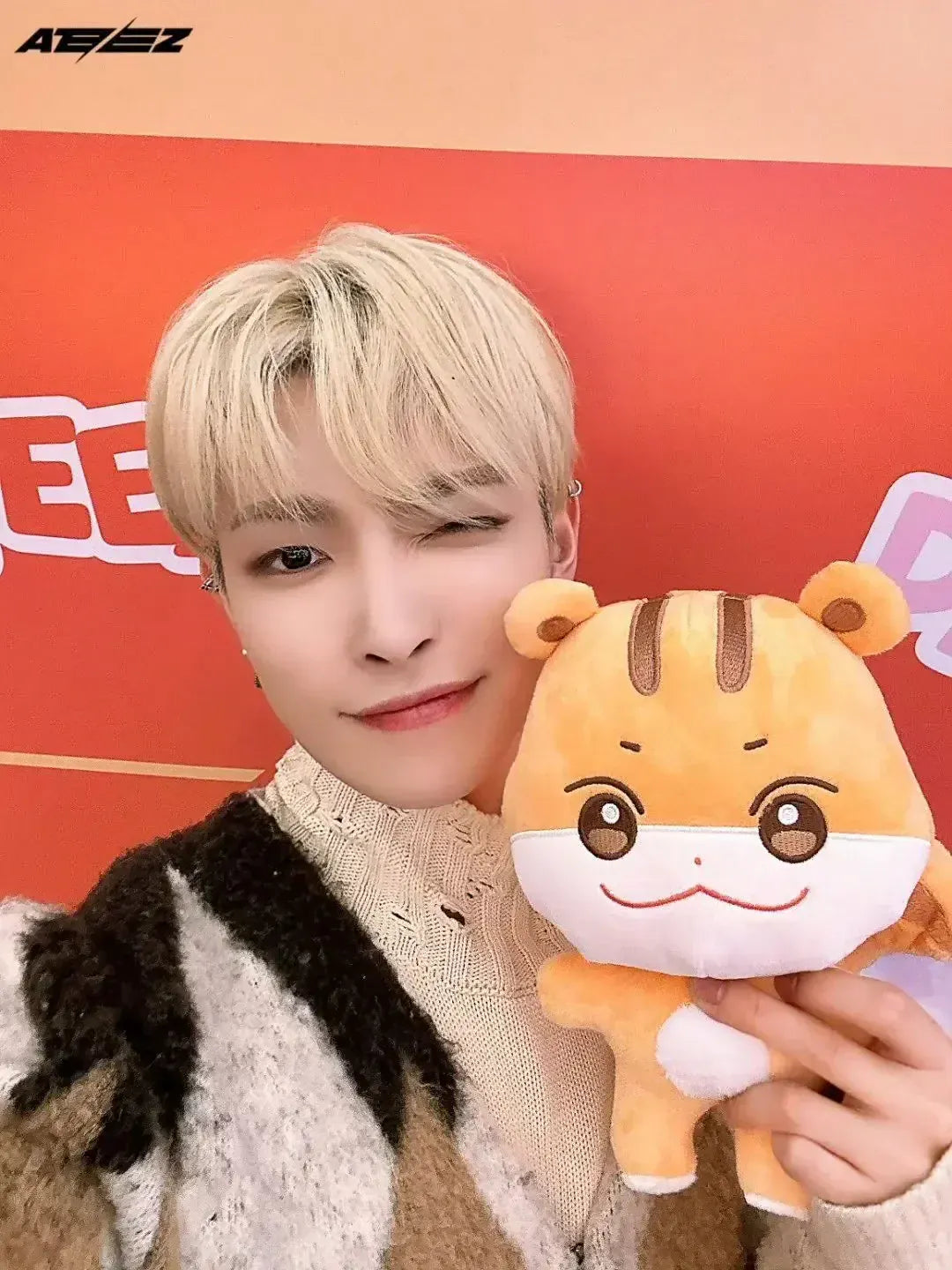 Kpop ATEEZ Aniteez Plush Kawaii Cartoon Stuffed Animals Doll Cute Stuffed Toys Pillows Home Decoration Gifts