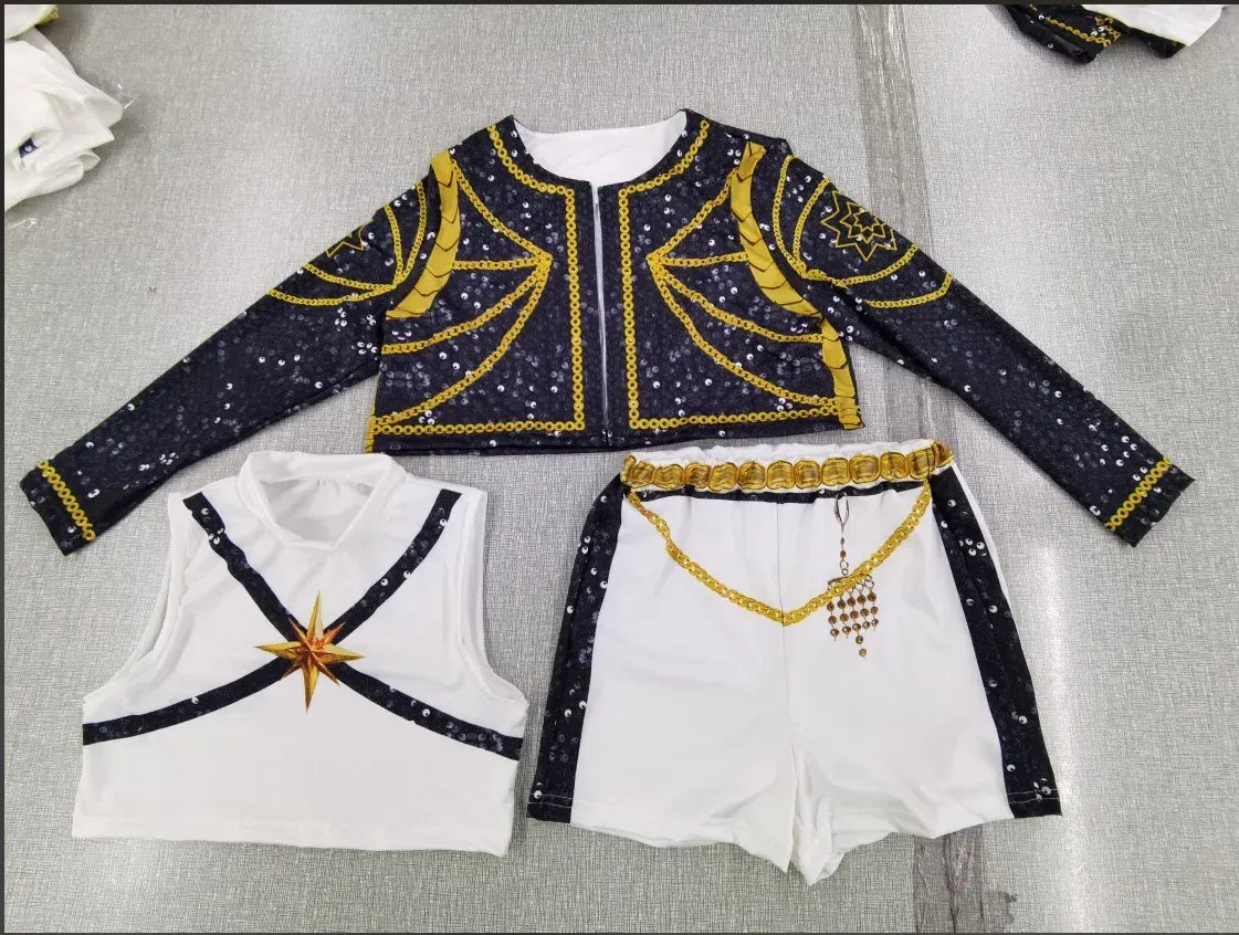 Kpop Demon Hunter Cosplay Costume, Rumi Zoey Mira, Girls Style, Kids Stage Show Clothing, Halloween