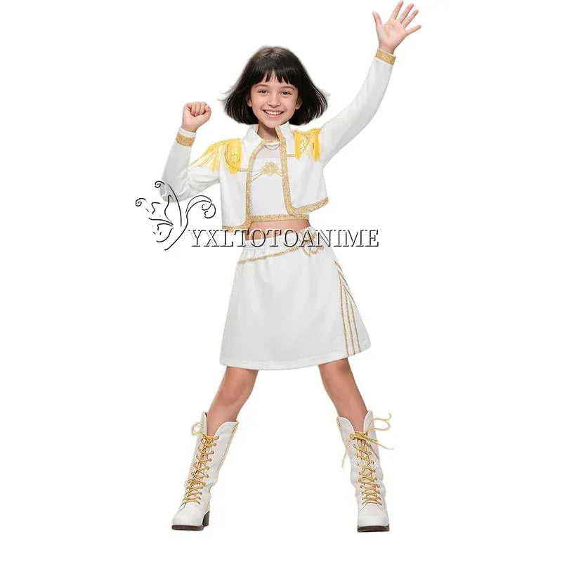 Kpop Demon Hunter Cosplay Costume, Rumi Zoey Mira, Girls Style, Kids Stage Show Clothing, Halloween