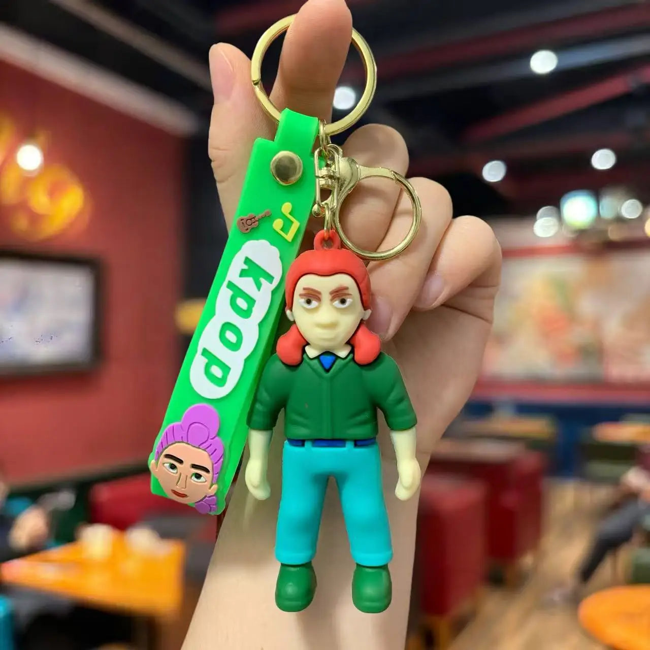 KPop Devil Hunter Peripheral Widget Rumi Mira Zoe PVC Keychain Backpack Decoration Widget Accessories Toys