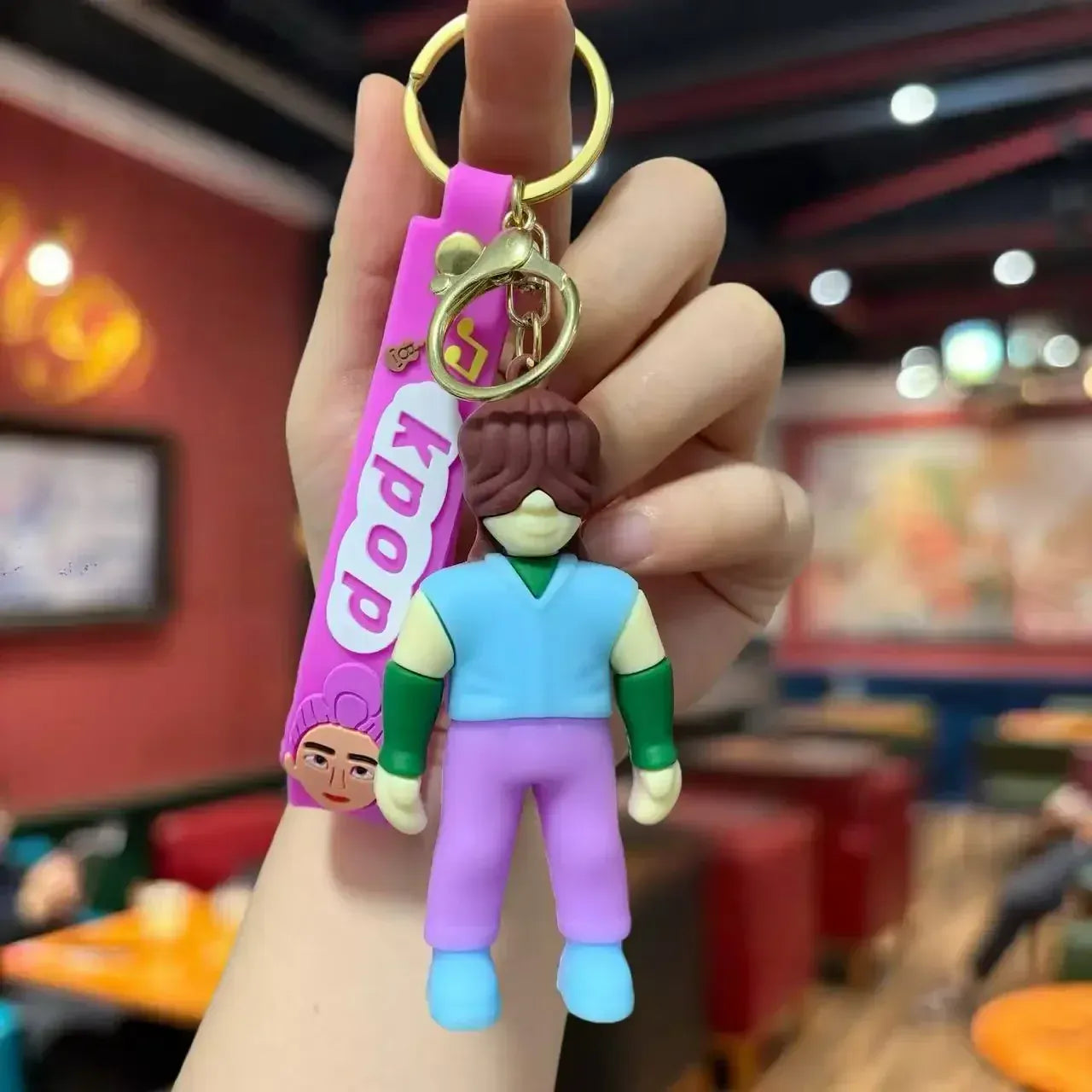 KPop Devil Hunter Peripheral Widget Rumi Mira Zoe PVC Keychain Backpack Decoration Widget Accessories Toys