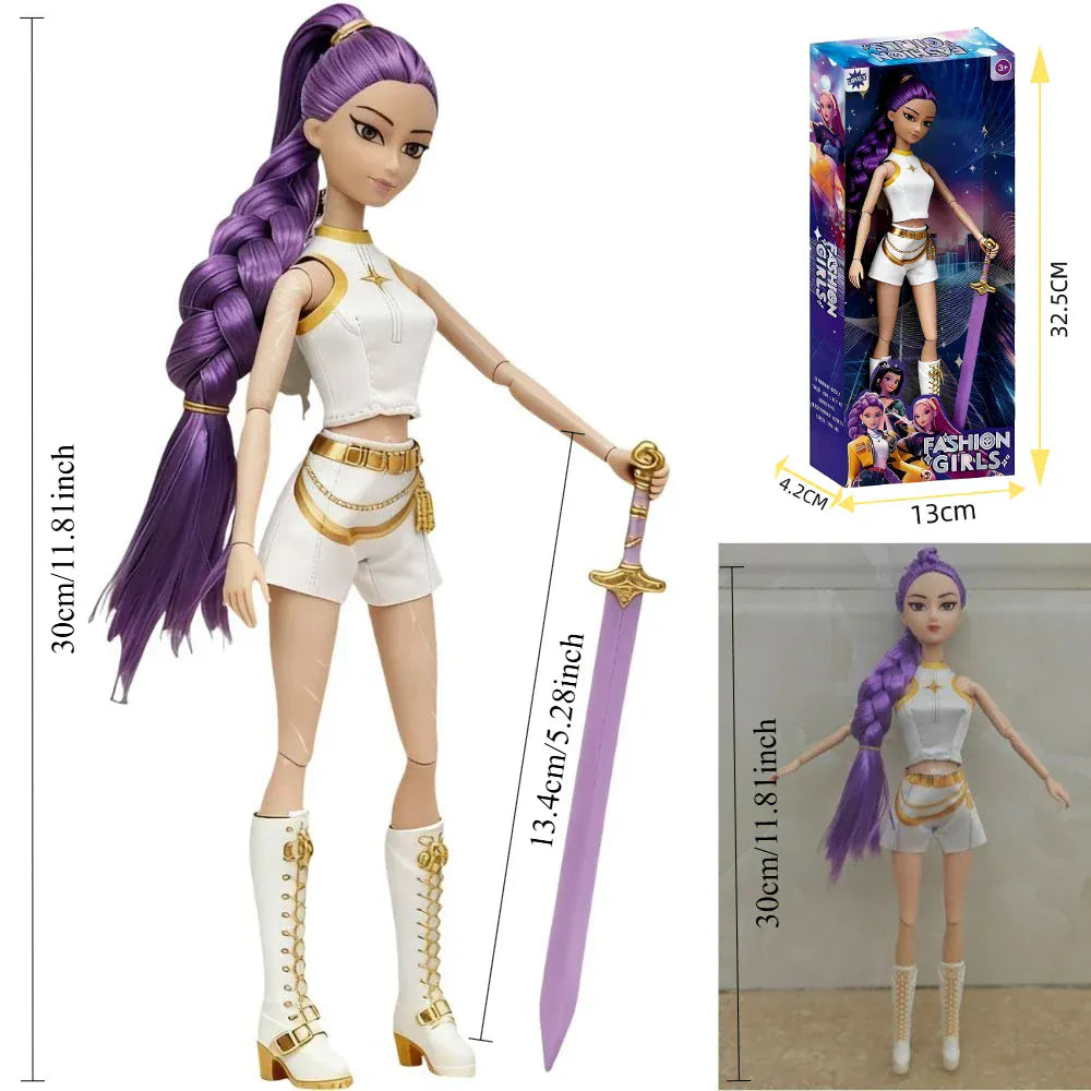 New Anime K-Pop Demon Hunter Action Doll