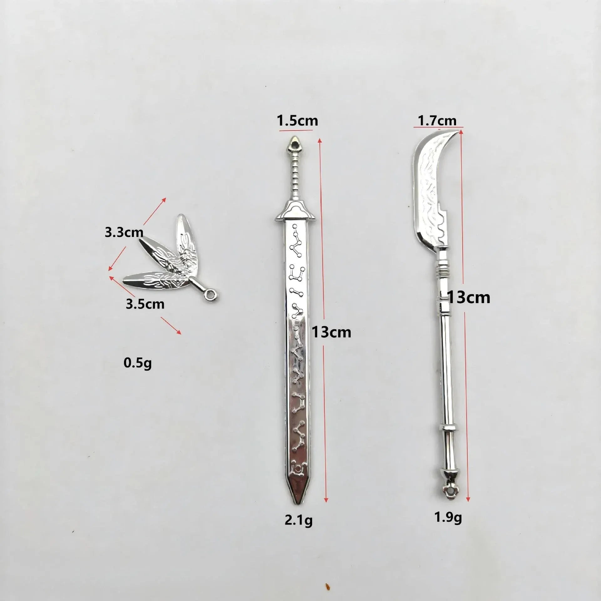 New Doll Toy Kpop Demon Hunters Props 3-piece Set Blade Sword Purple Set Mobile Doll Handheld Props