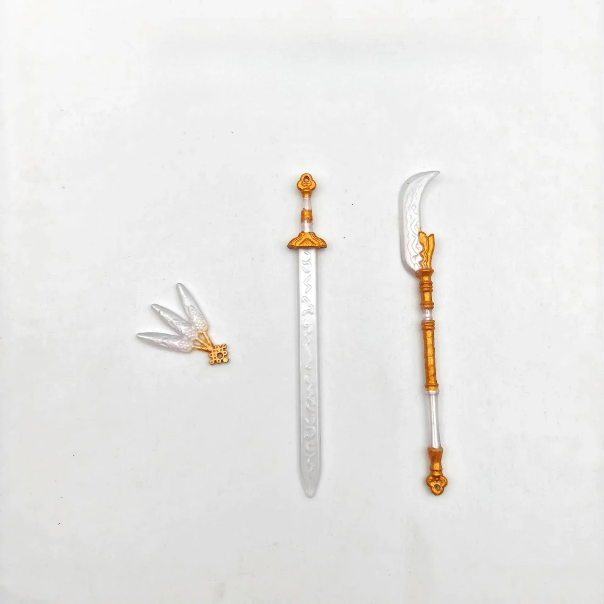 New Doll Toy Kpop Demon Hunters Props 3-piece Set Blade Sword Purple Set Mobile Doll Handheld Props