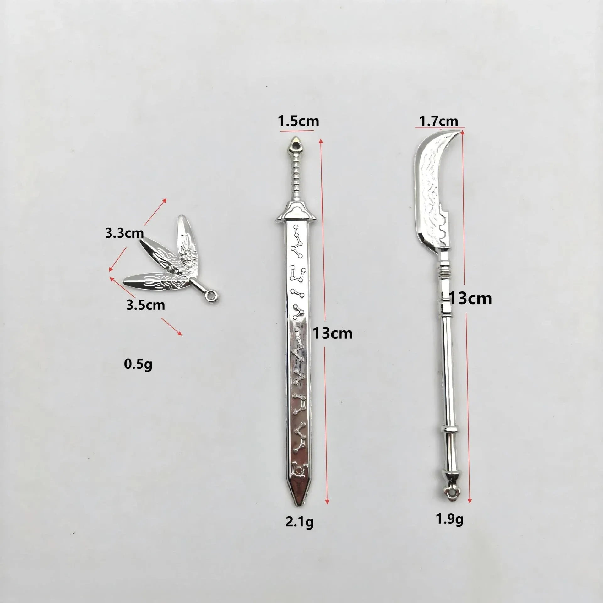 New Doll Toy Kpop Demon Hunters Props 3-piece Set Blade Sword Purple Set Mobile Doll Handheld Props