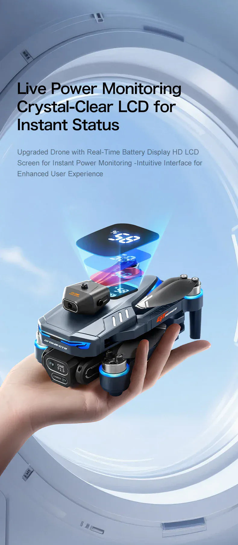 New GT8 Drone 8K Professional HD Dual Cameras Screen Remote 5G WIFI Brushless Motor Obstacle Avoidance Foldable Quadcopter Toys