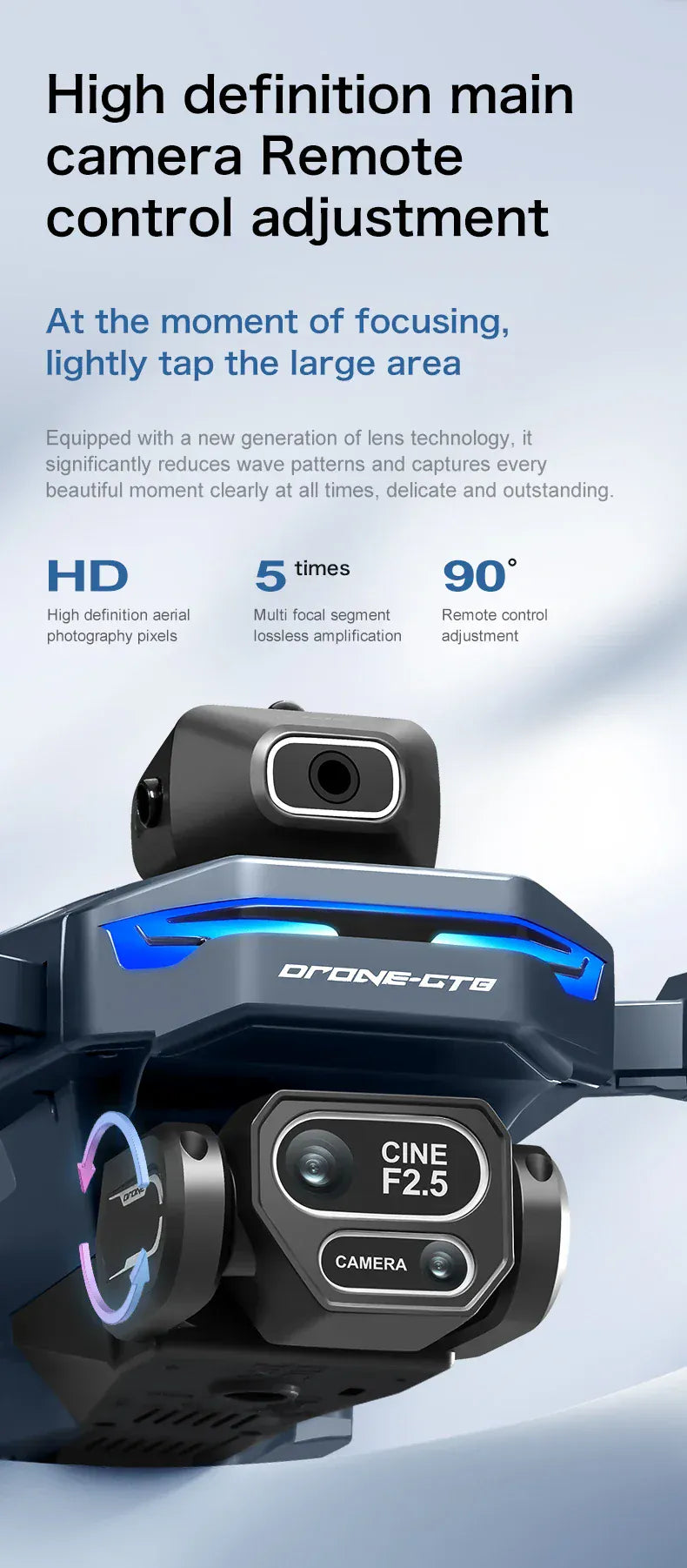 New GT8 Drone 8K Professional HD Dual Cameras Screen Remote 5G WIFI Brushless Motor Obstacle Avoidance Foldable Quadcopter Toys