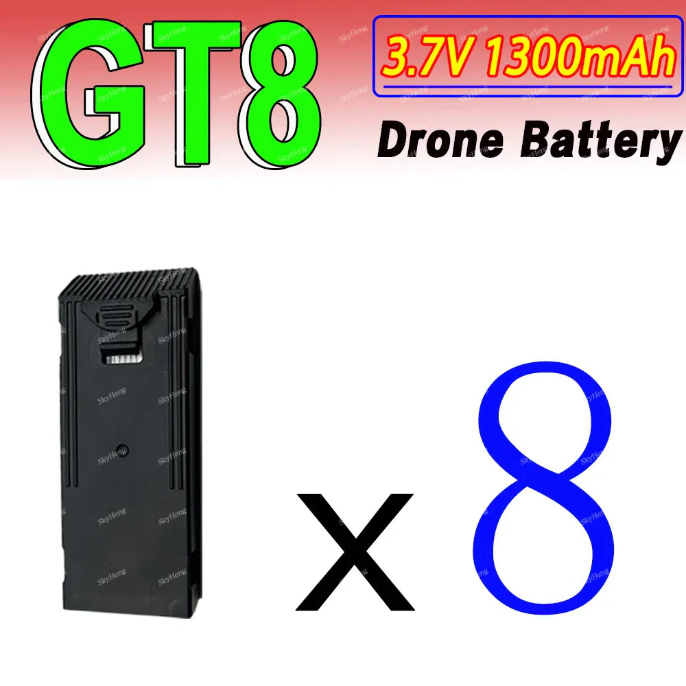 Original LSRC GT8 Drone Battery 3.7V 1300MAh Battery For GT8 RC Quadcopter Replacement Battery GT8 Accessory Parts