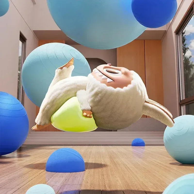 POP MART THE MONSTERS Lazy Yoga Series Genuine Blind Box Mystery Box Ornament Figurines Cute Guess Bag Toys Desktop Decoration