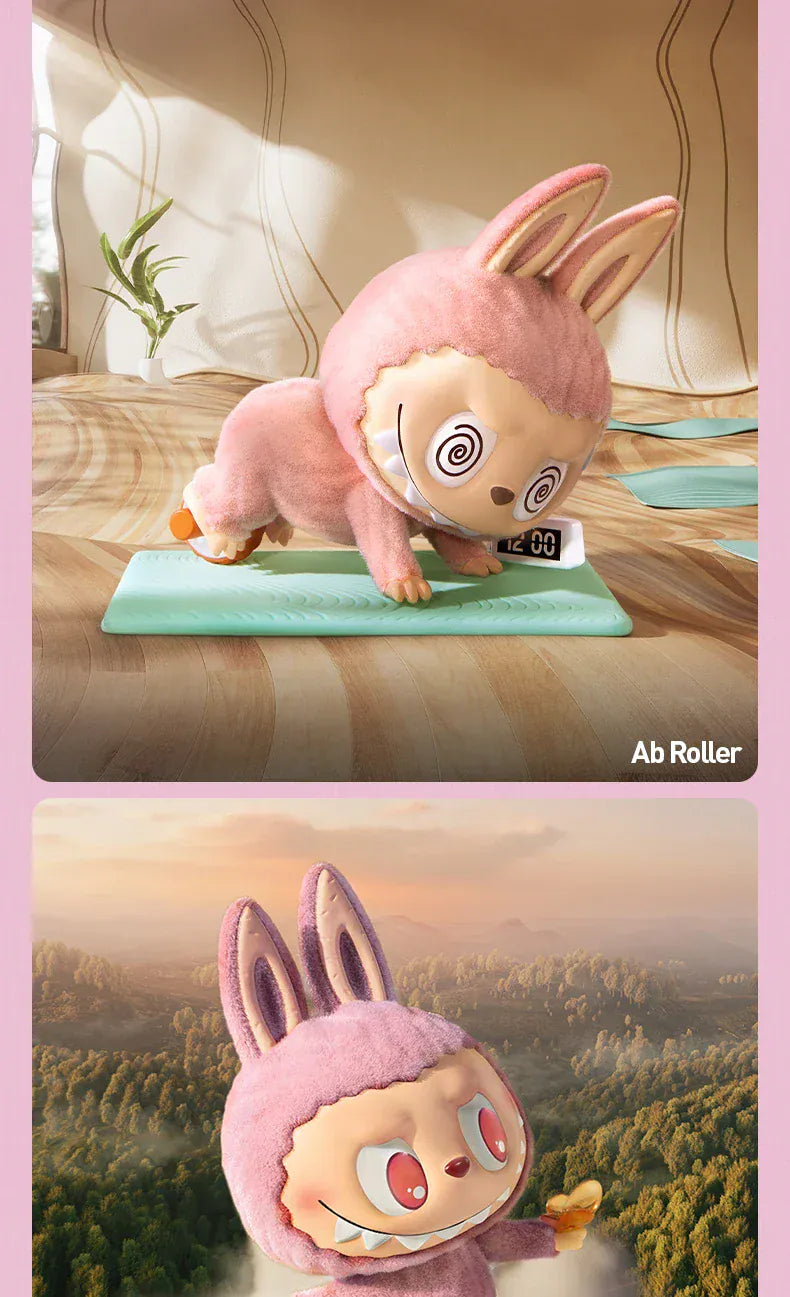 POP MART THE MONSTERS Lazy Yoga Series Genuine Blind Box Mystery Box Ornament Figurines Cute Guess Bag Toys Desktop Decoration