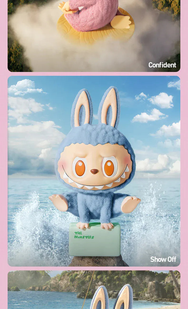 POP MART THE MONSTERS Lazy Yoga Series Genuine Blind Box Mystery Box Ornament Figurines Cute Guess Bag Toys Desktop Decoration